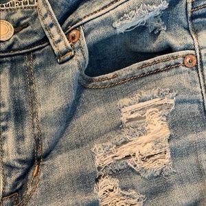 American Eagle ripped jean shorts